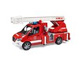 Hasičské auto Mercedes-Benz Sprinter s žebříkem a majákem - Bruder 2673