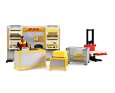 Pobočka přepravce DHL s figurkou - Bruder 62251
