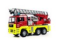 MAN truck with fire ladder and working fire engine - Bruder 1760