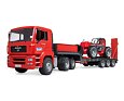 MAN TGA truck with trailer and Manitou telehandler - Bruder 2774