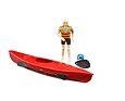 Kajak s figurkou ženy - Bruder 63155