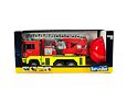 MAN truck with fire ladder and working fire engine - Bruder 1760