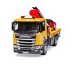 Scania Super 560R tow truck with a car - Bruder 3552