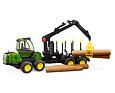 Lesnický traktor John Deere 1210E - Bruder 2133
