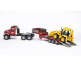 Nákladní auto MACK Granite s návěsem a traktorem JCB 4CX - bruder 2813