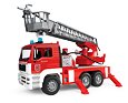 Nákladní auto MAN s požárním žebříkem a sirénou - Bruder 2771