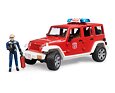 Hasičské auto Jeep Wrangler s figurkou hasiče - Bruder 2528