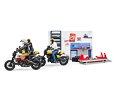 Motodílna s motocyklem Ducati Scrambler Full Throttle - Bruder 62102
