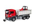 MAN TGS truck with roll-off container and Schäffer loader - Bruder 3767