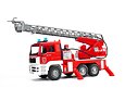 Nákladní auto MAN s požárním žebříkem a sirénou - Bruder 2771
