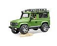 Land Rover Defender s figurkou myslivce a psa - Bruder 2587