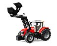 Traktor Massey Ferguson 7624 s čelním nakladačem - BRUDER 3047