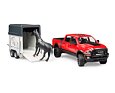 Terénní auto RAM 2500 + přepravník na koně - Bruder 2501
