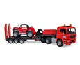 MAN TGA truck with trailer and Manitou telehandler - Bruder 2774