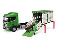 Scania animal transporter with one cow - Bruder 3548