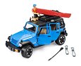 Jeep Wrangler Rubicon Unlimited s kajakem a kajakářem - Bruder 2529