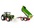 ROADMAX Traktor s čelním nakladačem a vozem- Bruder 3452