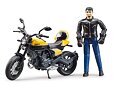 Ducati Scrambler Full Throttle s figurkou motorkáře - Bruder 63053