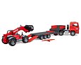 MAN TGA truck with trailer and Manitou telehandler - Bruder 2774