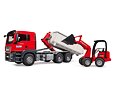 MAN TGS truck with roll-off container and Schäffer loader - Bruder 3767