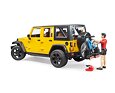 Jeep Wrangler Rubicon Unlimited s horským kolem a cyklistou - Bruder 2543