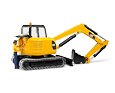 Minibagr CAT s figurkou stavebního dělníka - Bruder 2466