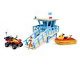 Věž pobřežní hlídky se čtyřkolkou, skútrem a plavčíkem - Bruder 62780